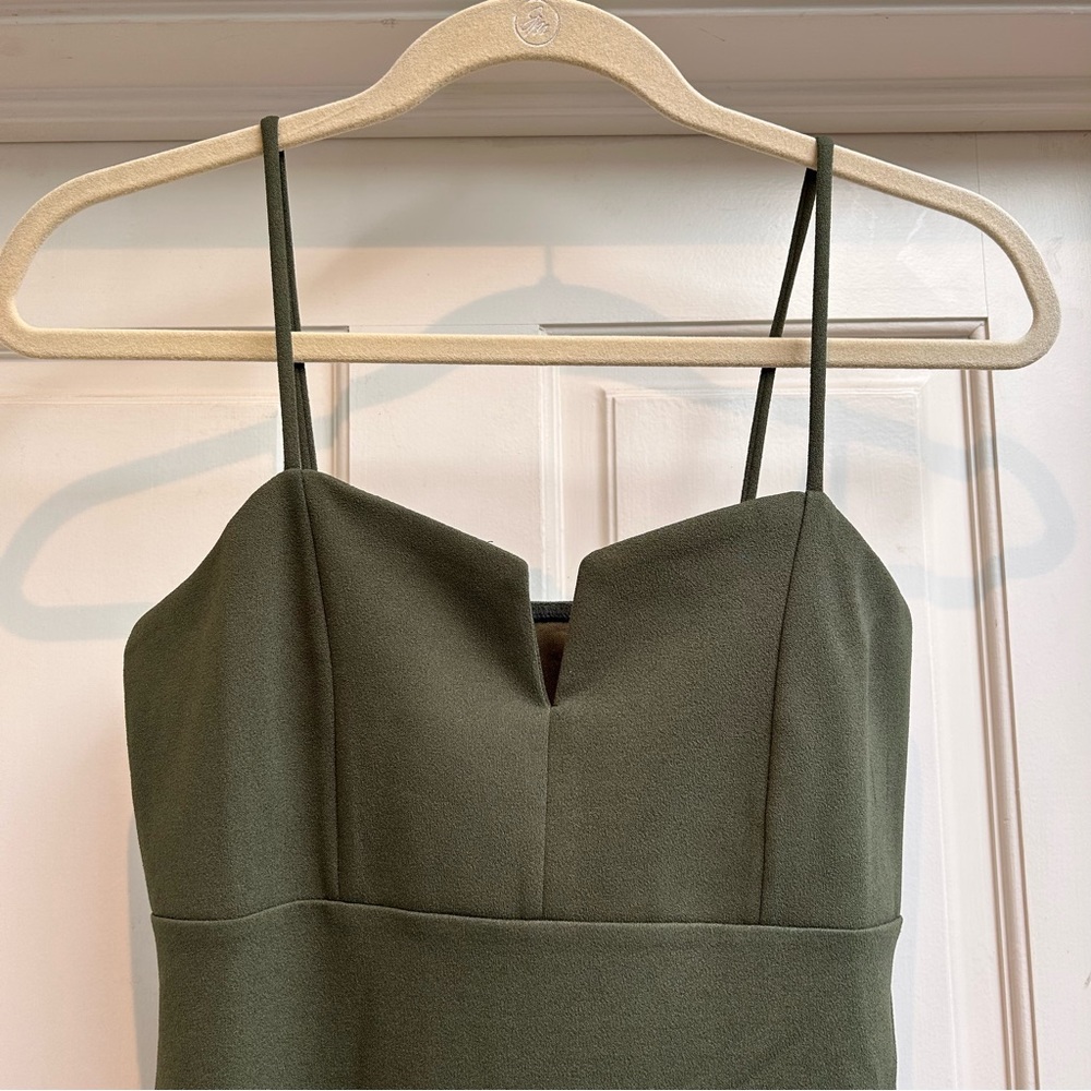 NWOT Olive Knit Midi Dress